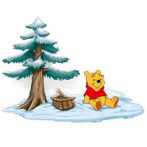 Winnie The Pooh Winter PNG 05062024 PNG image with transparent background