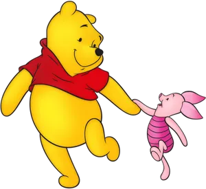 Winnie The Poohand Piglet Friends PNG Image