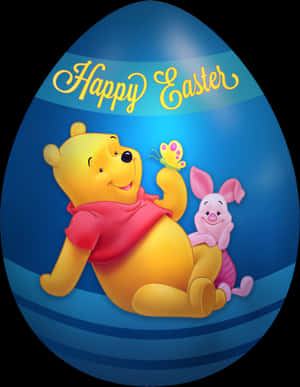 Winnieand Piglet Easter Celebration PNG image with transparent background
