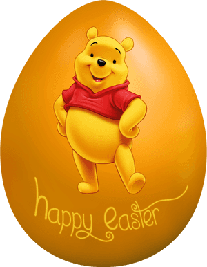 Kids Easter Egg Winnie The Pooh Png Clip Art Image​, Transparent Png PNG image with transparent background