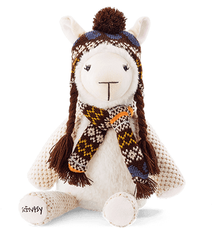 Winter Alpaca Plush Toy PNG