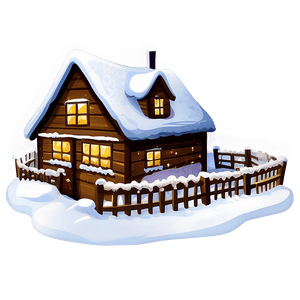 Winter Christmas Eve Snow Scene PNG 06252024 PNG with transparent background