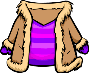 Jacket Clipart Fur Coat - Cartoon Fur Coat Png, Transparent Png PNG image with transparent background