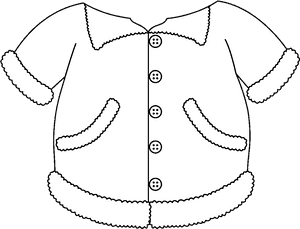 Coat Clip Art Black And White Winter Clipart Library - Coat Black And White, HD Png Download PNG image with transparent background