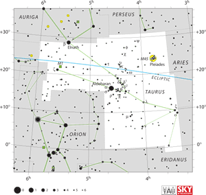 Taurus Constellation Star Chart, HD Png Download PNG with transparent background