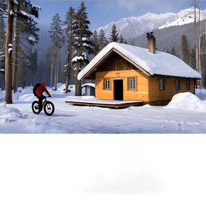 Winter Fat Bike Excursion PNG 06232024 PNG image with transparent background