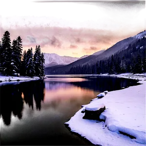 Winter Lake Escape Png Whb97 PNG Image