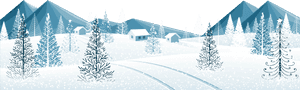 Winter Ground With Trees Png Clipart Image - Clip Art Winter Scene, Transparent Png PNG with transparent background