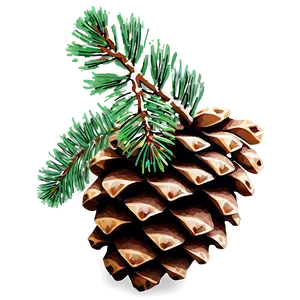 Winter Pine Cone Png Ngi PNG Image