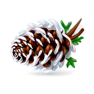 Winter Pinecone Decoration Png Jes PNG Image