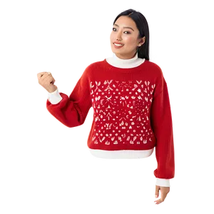 Winter Red Sweater Png Rot81 PNG Image