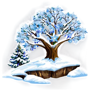 Winter Snow Forest Trees Png 23 PNG Image