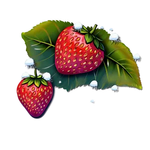 Winter Strawberry Cute Png Vhx PNG Image