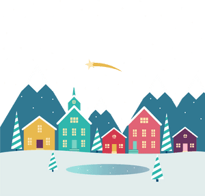 Christmas Village Download - Nidelva, HD Png Download PNG with transparent background