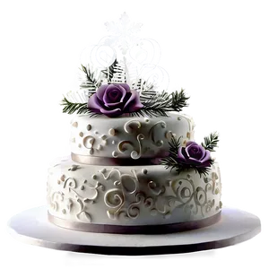 Winter Wedding Cake Png 06122024 PNG Image