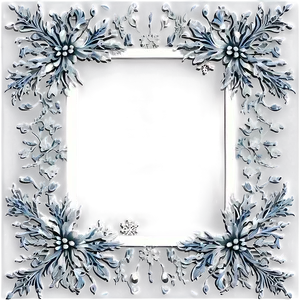 Winter Wedding Frame Png Bff PNG Image