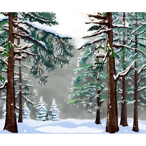 Winter Wonderland December Png Mup PNG Image