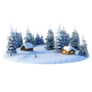 Winter Wonderland Scene Png 05212024 PNG Image