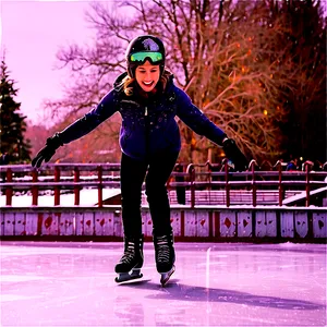 Winter Wonderland Skating Png 34 PNG Image