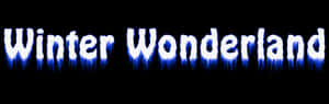 Winter Wonderland Text Graphic PNG