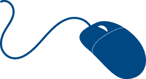 Wired Computer Mouse Icon PNG image with transparent background