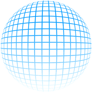 Wireframe Globe Graphic PNG image with transparent background