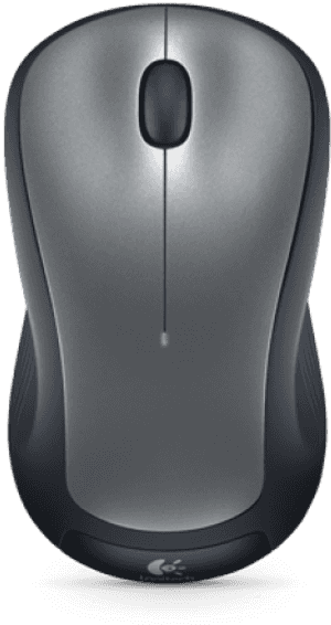 Wireless Computer Mouse Top View PNG image with transparent background