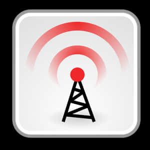 Wireless Signal Transmission Icon PNG image with transparent background