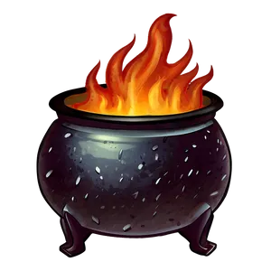 Witch Cauldron On Fire Png 06292024 PNG Image