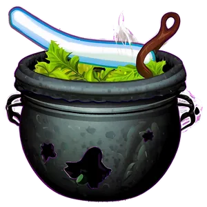 Witch Cauldron Silhouette Png 06292024 PNG Image