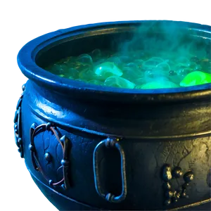 Witch Cauldron With Potion Png Mgh PNG Image