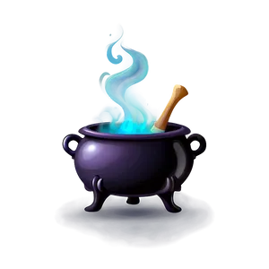 Witch Cauldron With Smoke Png 06292024 PNG Image