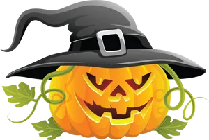 Witch Hat Pumpkin Carving PNG Image