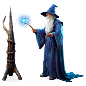 Wizard And Magical Barrier Png Ltr21 PNG Image