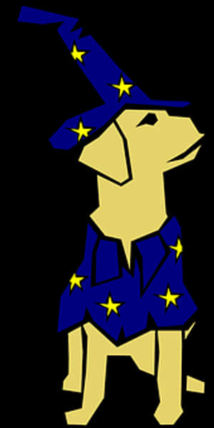 Wizard Dogin Costume PNG image with transparent background