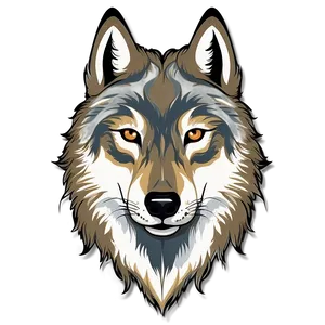 Wolf Face Illustration Png 06292024 PNG Image