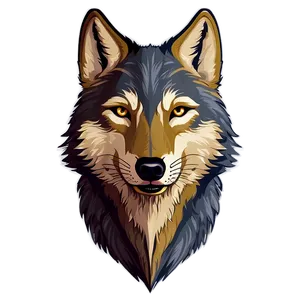 Wolf Face Illustration Png Mkd17 PNG Image