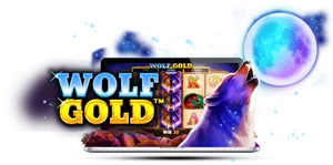 Wolf Gold Slot Game Promotion PNG Image