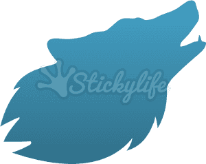 Wolf Howl Temporary Tattoo - Transparent Teal Wolf, HD Png Download PNG image with transparent background