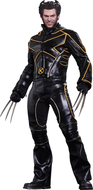 Wolverine Figurein Action Pose PNG Image