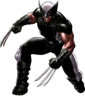 Wolverine X Force Render By Shadowsf07-d4lxd1b - Wolverine Black And White Suit, HD Png Download PNG image with transparent background