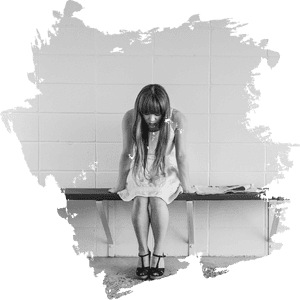 Woman Experiencing Anxiety PNG