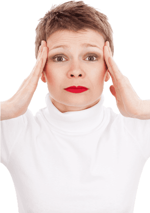 Close Up Portrait Of Woman Suffering From Headache - Transparent Headache Png, Png Download PNG