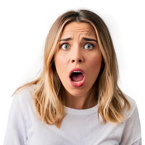 Woman Open Mouth Shocked Png Mja92 PNG Image