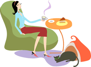 Vector Working Relaxed - Illustration, HD Png Download PNG image with transparent background