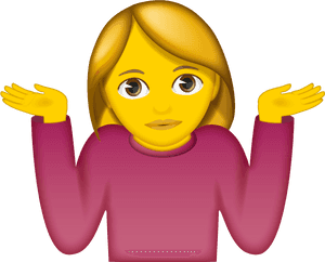 Man Shrugging Emoji Png, Transparent Png PNG image with transparent background