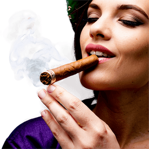 Woman Smoking Cigar PNG 43 PNG image with transparent background
