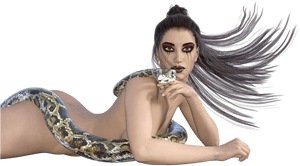 Woman, Snake, Fantasy, Femininity, Sexy, Amazone - Sexy Snake Woman, HD Png Download PNG image with transparent background