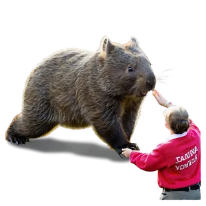 Wombat In Action Png Ptw PNG Image