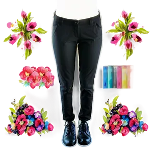 Women's Black Pants Png 13 PNG Image